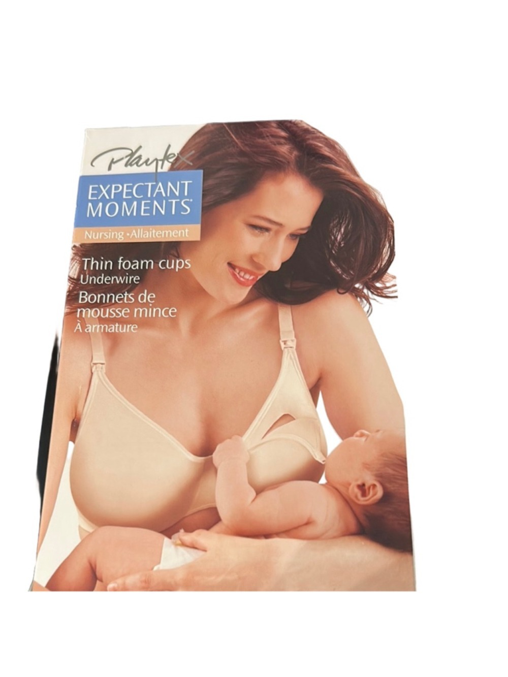 Playtex Expectant Moments Nursing Bra Cream Size 36C